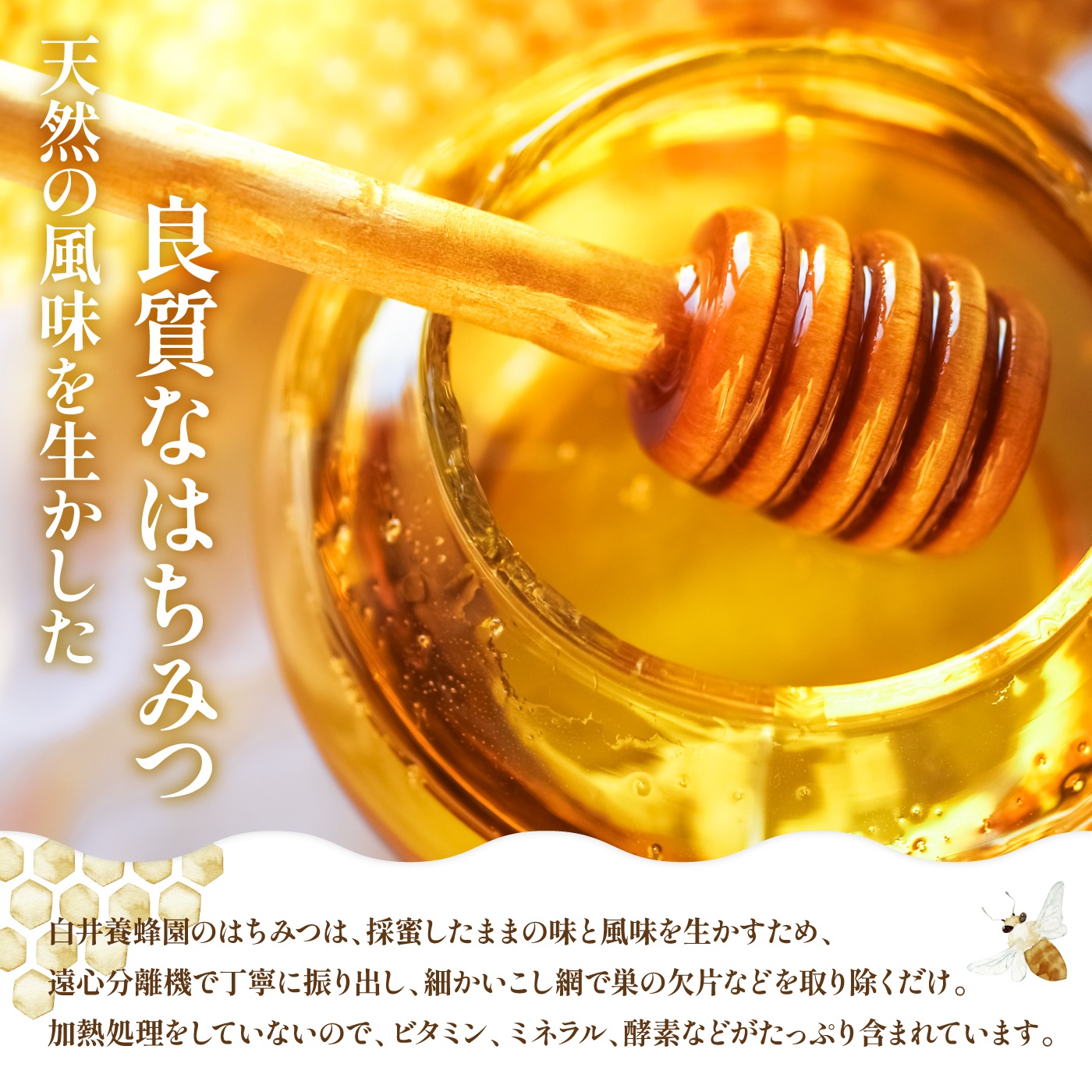 純粋はちみつ（あかしあ）600g【0106301】