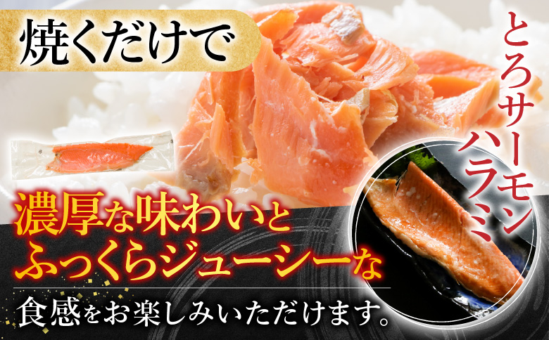 スモークサーモン500g＆とろサーモンハラミ燻製焼き500g A-09094