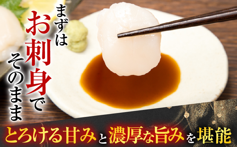 ＼漁業者応援品／お刺身用ほたて貝柱500g A-14002