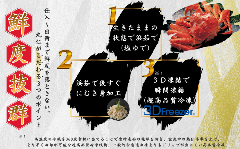 【12/31決済分まで1月中配送】 タラバガニむき身【桐箱入り】フレーク80g×2段×2セット A-50029