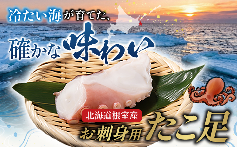 【北海道根室産】たこ足800g前後～1.4kg前後×1本 A-70051