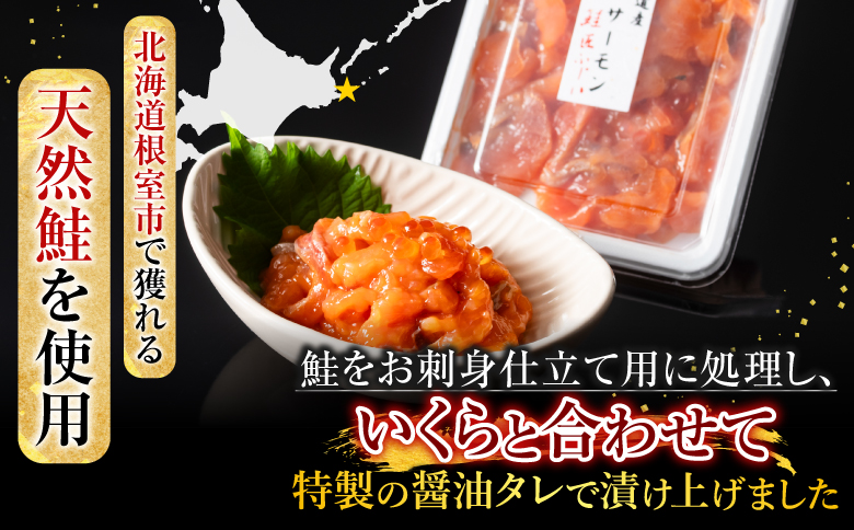 ＜12月21日決済分まで年内配送＞【北海道根室産】漬けサーモン 120g×8P B-42098