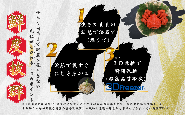 【12/31決済分まで1月中配送】 花咲ガニむき身【桐箱入り】フレーク80g×2段×4セット B-50010