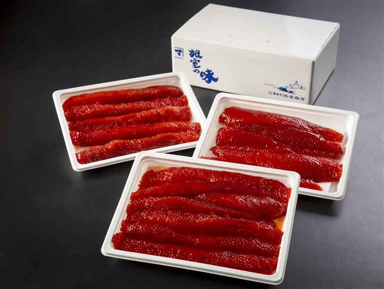 ＜12月17日決済分まで年内配送＞醤油筋子(紅子)250g×3P B-32057
