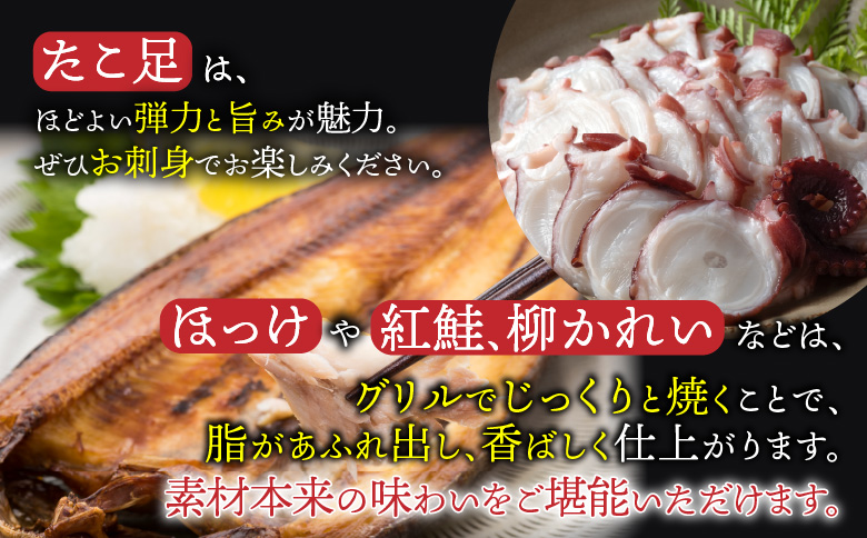 ＜12月21日決済分まで年内配送＞海鮮セットA(さんま2種・タコ・干物4種・紅鮭) C-36011