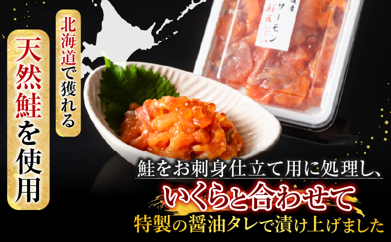 ＜鮭匠ふじい＞漬けサーモン丼の具120g×12P(小分け) F-42008
