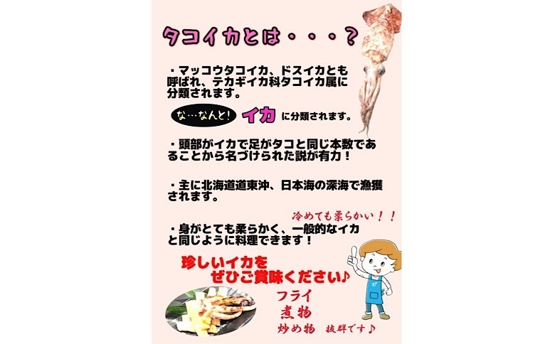 タコイカ開き一夜干し1枚×5P G-50004