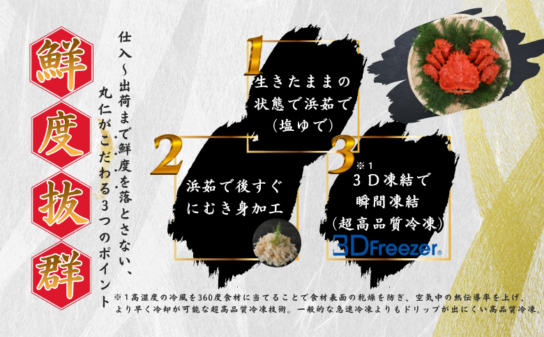 【12/31決済分まで1月中配送】 花咲ガニむき身フレーク100ｇ×3Ｐ G-50019