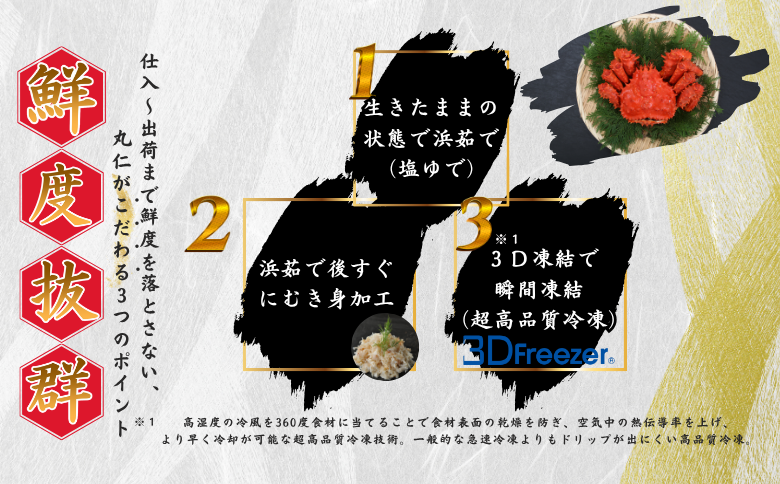 【12/31決済分まで1月中配送】 花咲ガニむき身【桐箱入り】フレーク80g×2段 G-50020