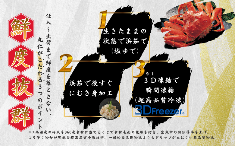 【12/31決済分まで1月中配送】 タラバガニむき身【桐箱入り】フレーク80g×2段 G-50021