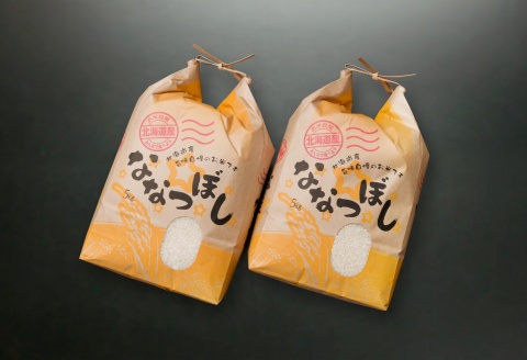 ＜12月17日決済分まで年内配送＞北海道米ななつぼし5kg×2袋 F-65019