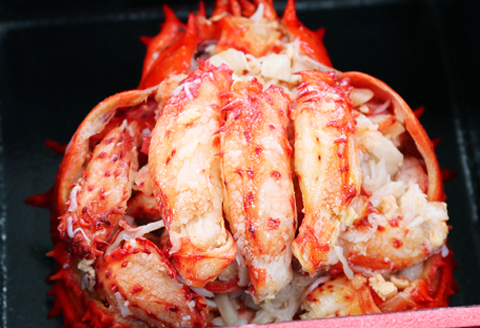 【北海道根室産】花咲かに甲羅盛り100ｇ×2個 A-29008