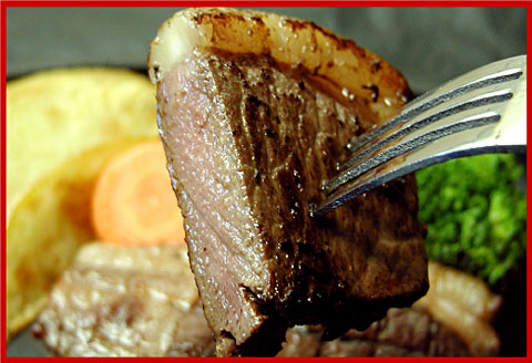 ＜12月21日決済分まで年内配送＞【北海道根室産】エゾ鹿(ロース)ステーキ用100g前後×5枚(計500g前後) A-07023