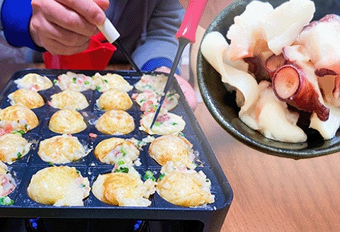 【北海道根室産】たこ焼き用カットたこ A-45004