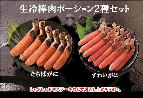 ＜12月21日決済分まで年内配送＞生冷棒肉ポーション2種セット D-01063