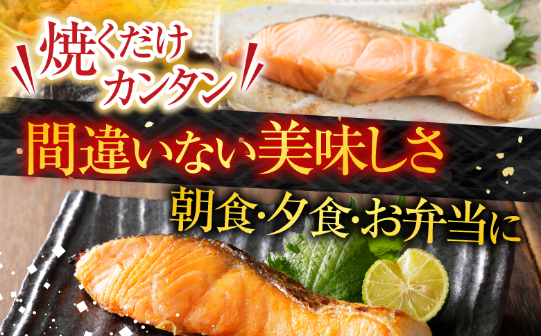 無添加天然甘塩紅鮭10切、秋鮭5切、いくら醤油漬け(鮭卵)70g×2P A-11087