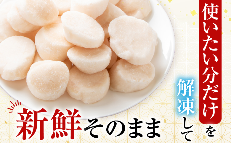 ＼漁業者応援品／お刺身用ほたて貝柱500g A-14002