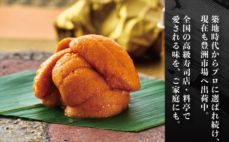 ＜12月17日決済分まで年内配送＞エゾバフンウニ(赤色等含む)塩水パック100～110g×1パック A-22001