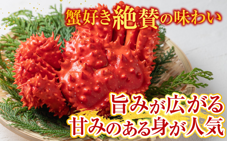 ＜12月21日決済分まで年内配送＞花咲かに300g前後～450g前後×1尾・いくら醤油漬け100g×1Pセット A-70027