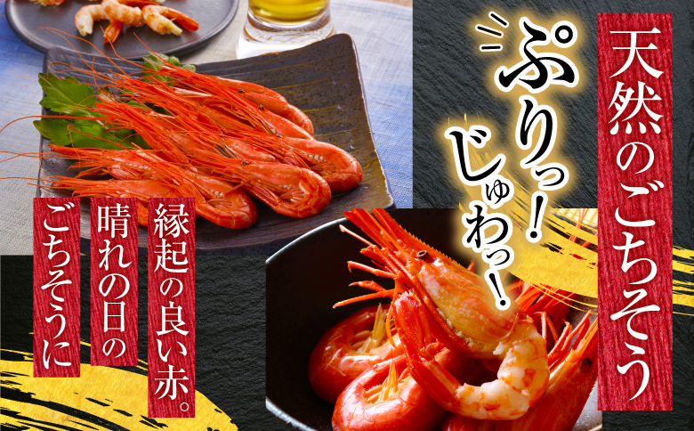 ＜12月14日決済分まで年内配送＞【北海道根室産】北海しまえび250g×3P(計33～48尾) F-20012