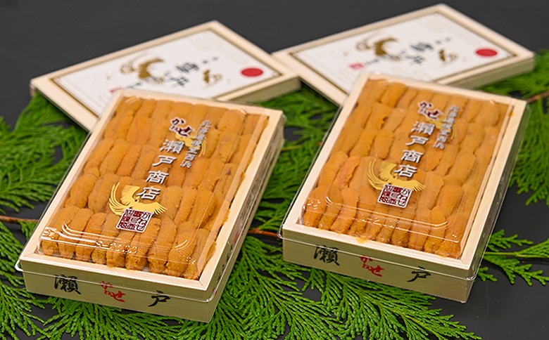 エゾバフンウニ(黄系)100～110g×2折 F-29002