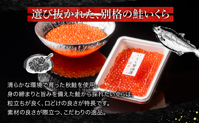 ＜鮭匠ふじい＞いくら醤油漬け100g×4P(小分け) F-42002