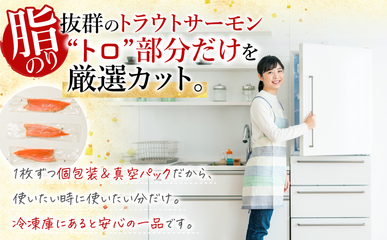 ＜12月14日決済分まで年内配送＞とろサーモンハラミ A-09005