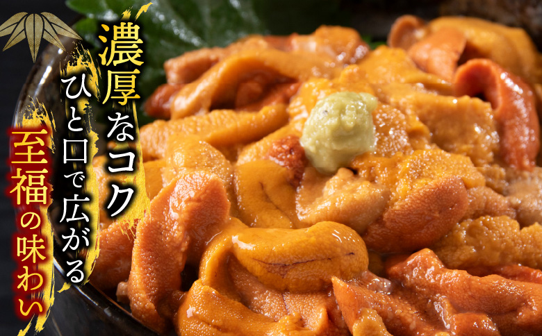 ＜12月17日決済分まで年内配送＞バフンウニ(赤系)塩水パック95～105g×2P B-74002