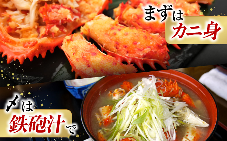 【北海道根室産】花咲かに400g前後～600g前後×2尾 A-76032