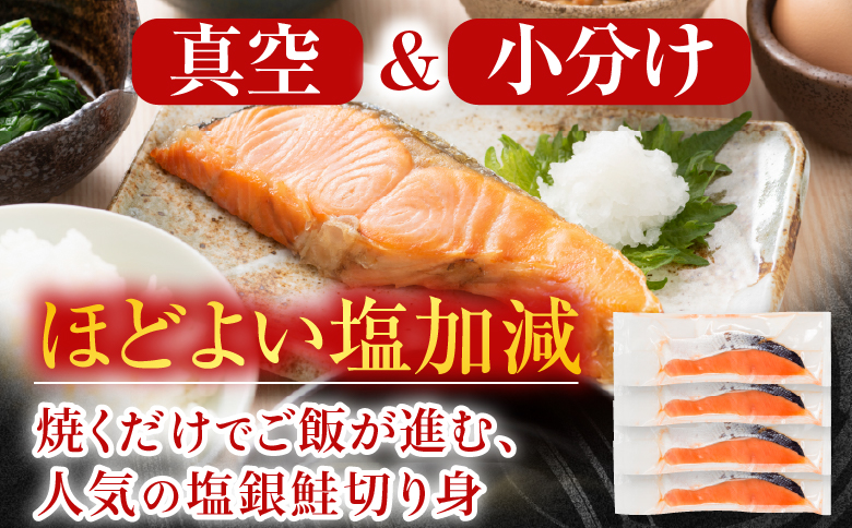 スモークサーモン2～4P(計500g)＆塩銀鮭切り身1切(約70g)×20P B-09089