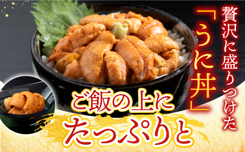 ＜12月7日決済分まで年内配送＞無添加エゾバフンウニ(赤系)100g×2P B-20015
