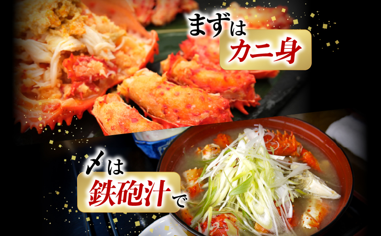 【北海道根室産】花咲かに500g前後～650g前後×2尾 B-76028