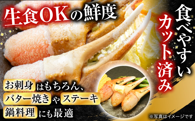 根室海鮮市場＜直送＞本ズワイガニ(爪棒肉ポーション・爪下棒肉ポーション)1.6kgセット C-28032