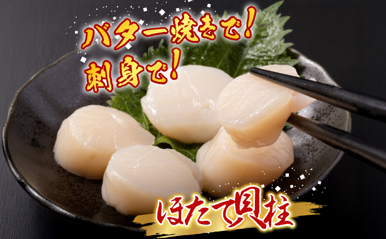 ほたて貝柱200g×1P、甘塩紅鮭5切×5P、甘塩時鮭5切×5Pセット C-30035