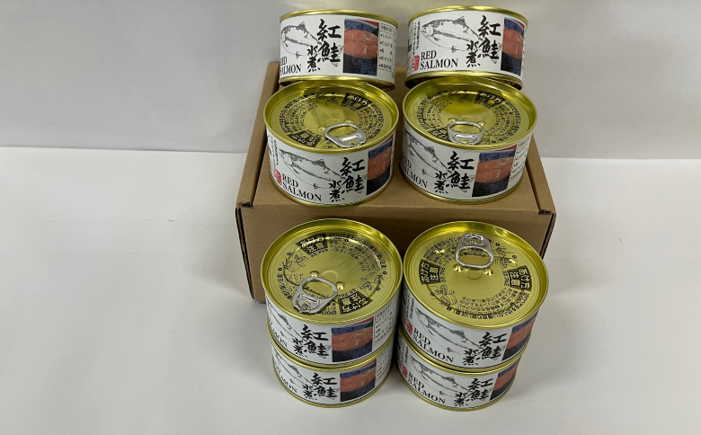 紅鮭水煮180g×8缶 F-78001