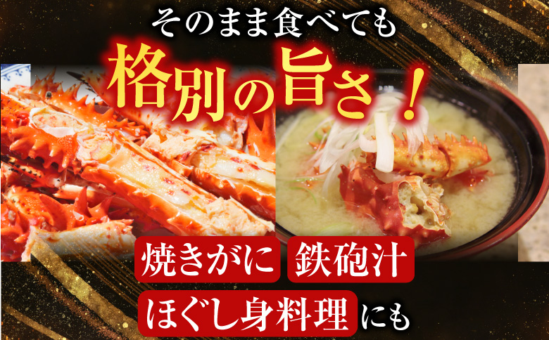 【北海道根室産】＜鮭匠ふじい＞ボイル花咲がに2尾(計約700g) G-42010