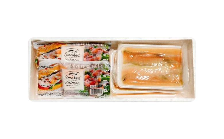 スモークサーモン2～3P(計400g)＆塩サーモンハラス220g×5P A-09121