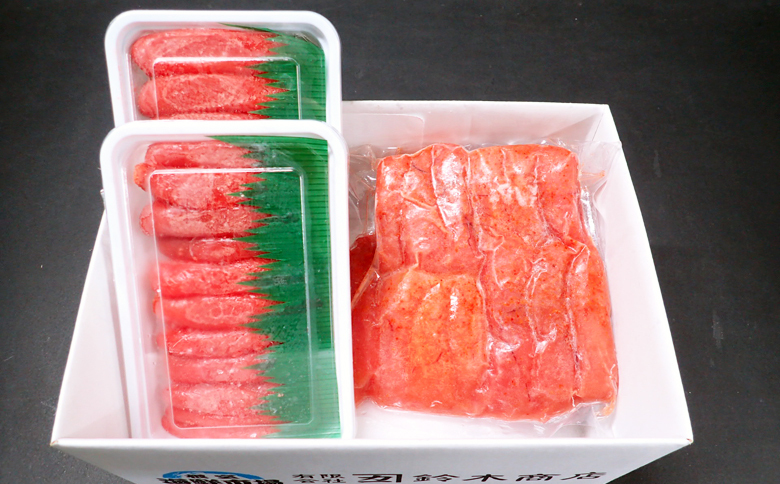 甘口たらこ400g、辛子明太子500g A-14073