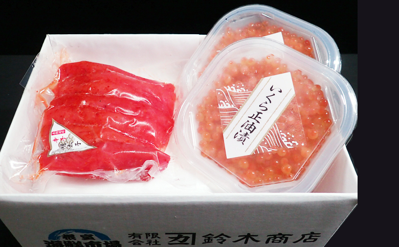 いくら醤油漬(鮭卵)70g×2P、辛子明太子500g A-14166