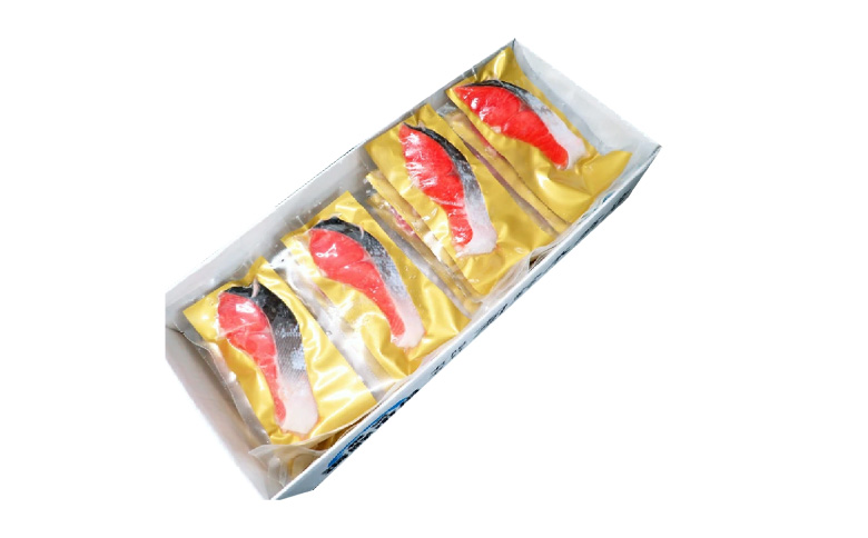 無添加天然熟成紅鮭1切(約80g)真空×15P A-14255