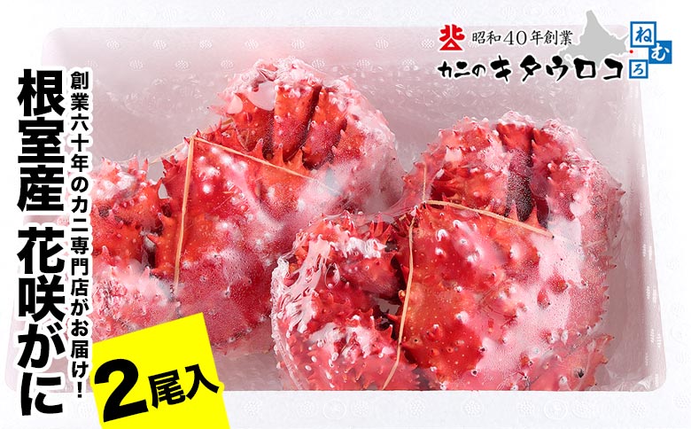 【12/31決済分まで1月中配送】 【北海道根室産】花咲がに550g～650g前後×2尾 A-25026