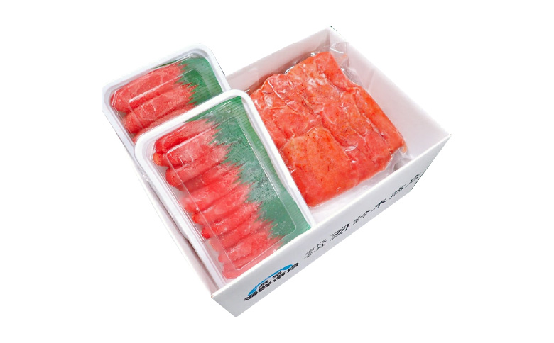 根室海鮮市場＜直送＞甘口たらこ400g、辛子明太子500g A-28068