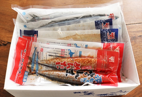 【北海道根室産】さんま明太2尾×3P・糠さんま3尾×3P・冷凍生さんま4尾×3P　 A-32042