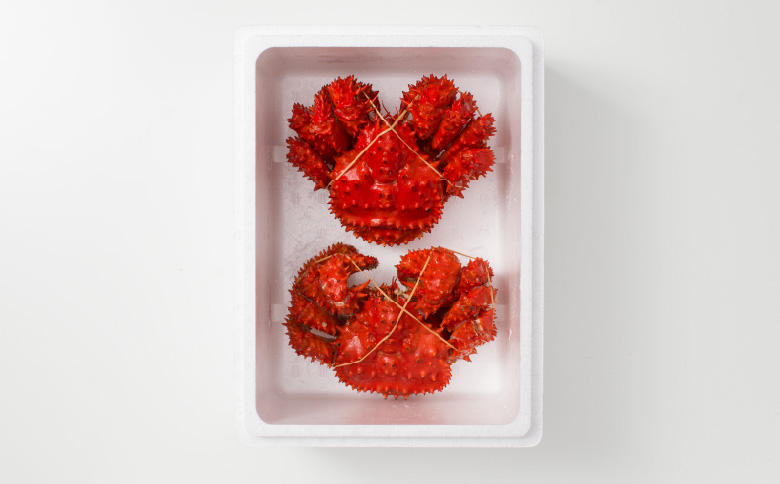 ＜12月21日決済分まで年内配送＞【北海道根室産】＜鮭匠ふじい＞ボイル花咲がに2～3尾(計約1kg) A-42084