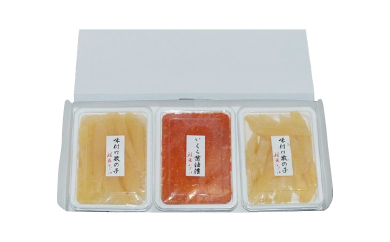 ＜12月21日決済分まで年内配送＞＜鮭匠ふじい＞いくら120g・数の子240g A-42088