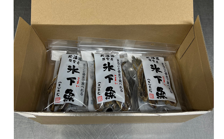 【北海道根室産】まるごと骨まで食べれる氷下魚(こまい)6袋セット A-50009