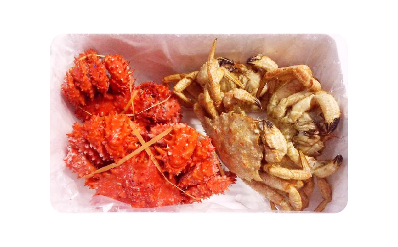 ＜12月21日決済分まで年内配送＞【北海道根室産】花咲ガニとクリガニセット5～6尾(計1.5kg前後) A-57015