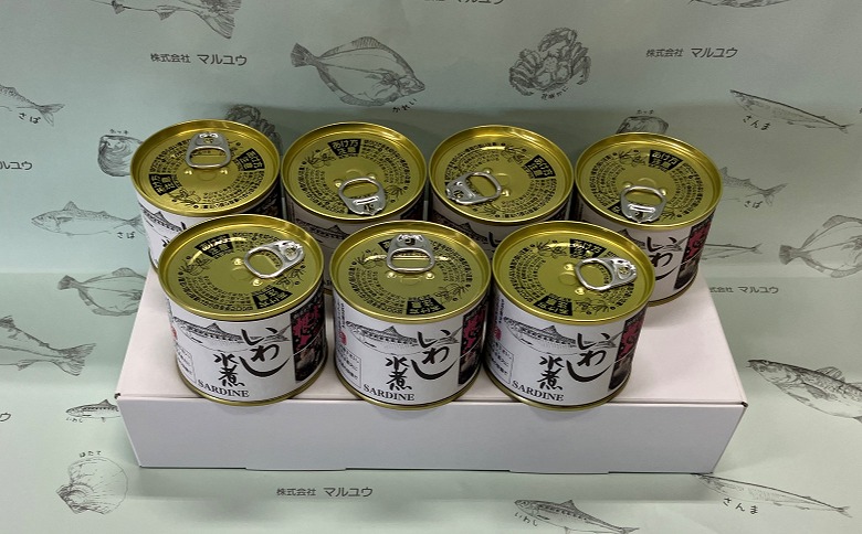 【北海道根室産】いわし水煮190g×7缶 A-78027