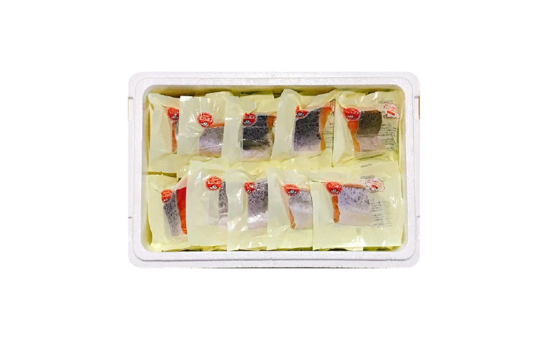 塩サーモンハラミ1切(約40g)×45P B-09063