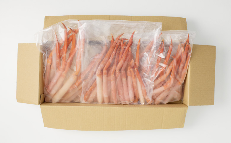 ＜12月10日決済分まで年内配送＞紅ズワイガニポーション400g×3P(計1.2kg) B-11075